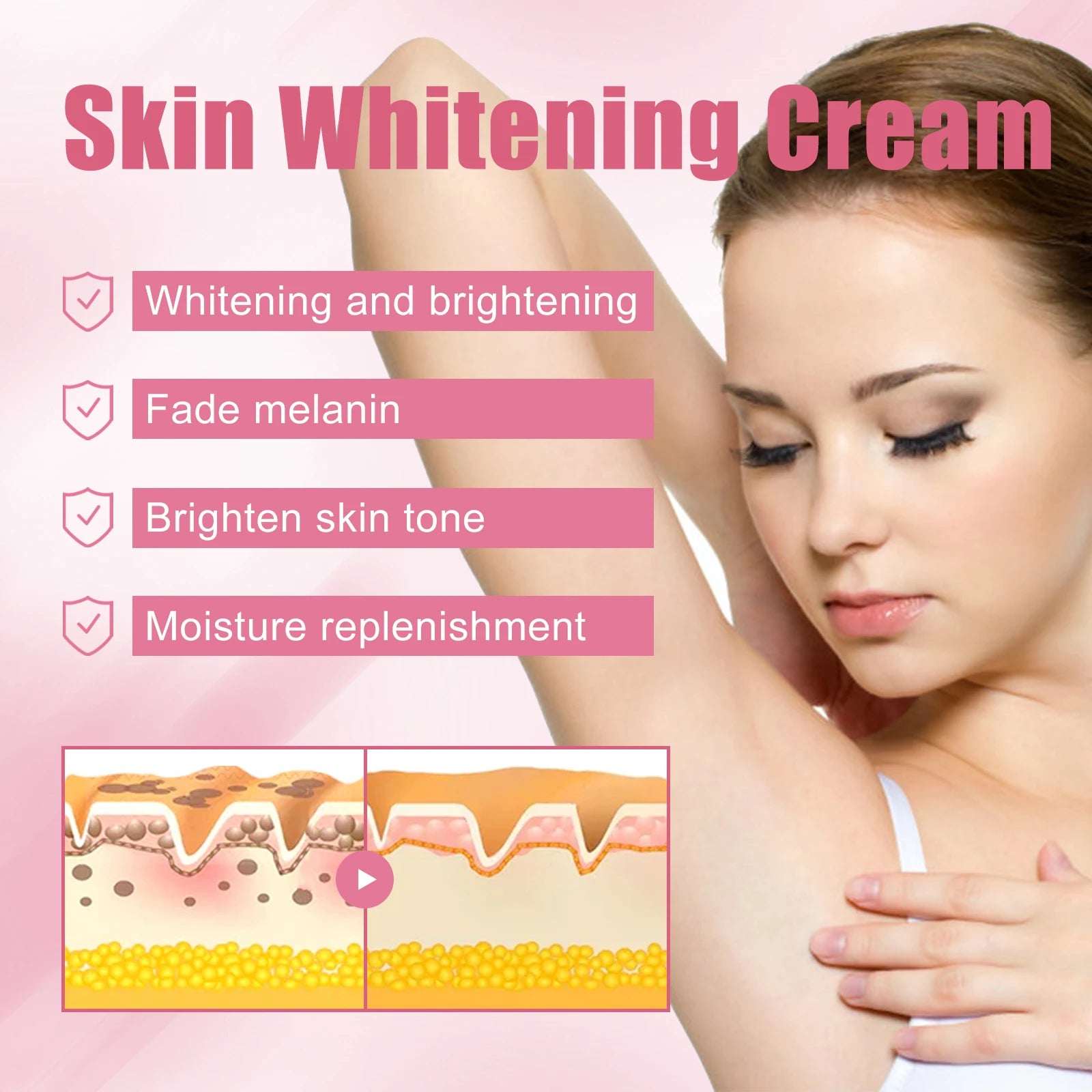 Ouhoe Body Whitening & Private Part Brightening Cream (100g)