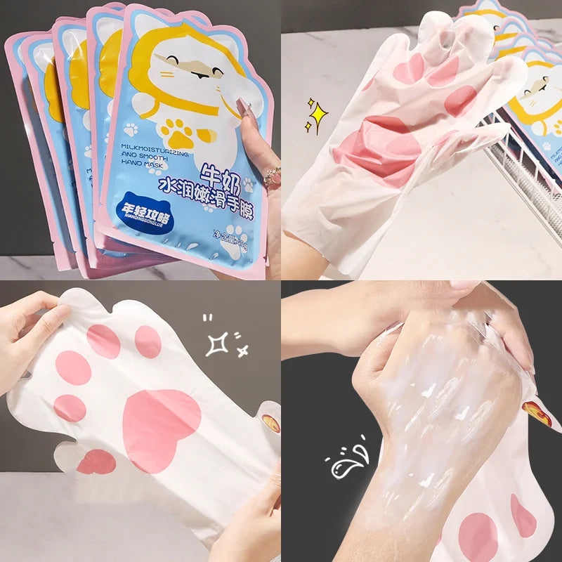 Milk Nourishing & Brightening Hand Mask (2 Pcs)