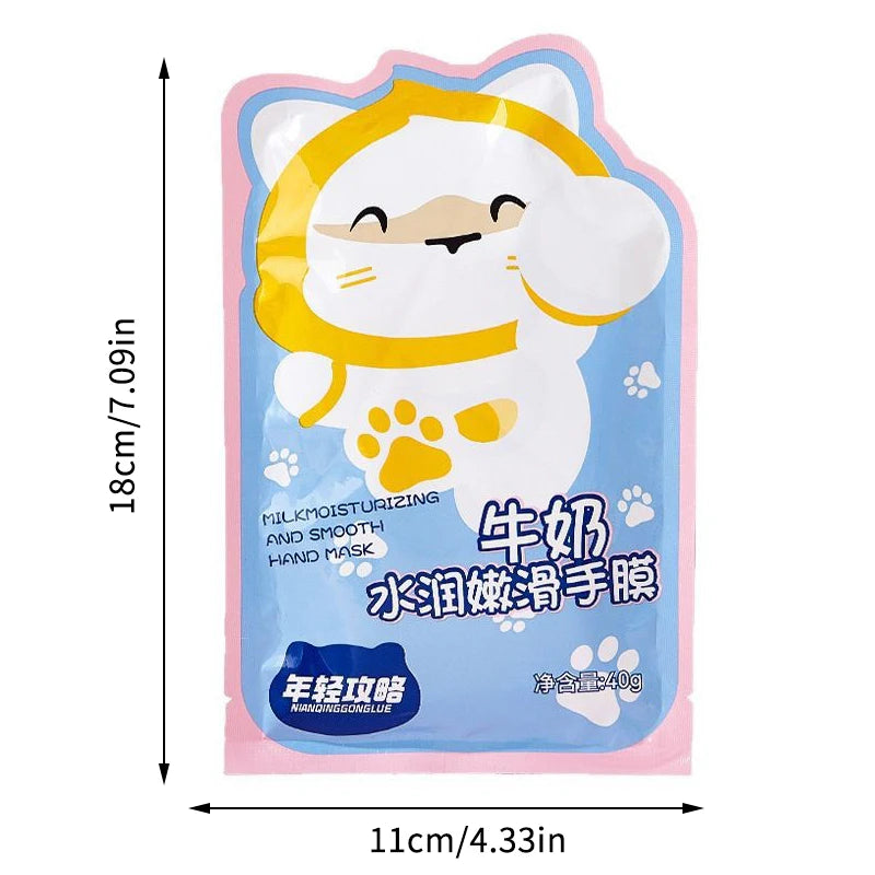 Milk Nourishing & Brightening Hand Mask (2 Pcs)
