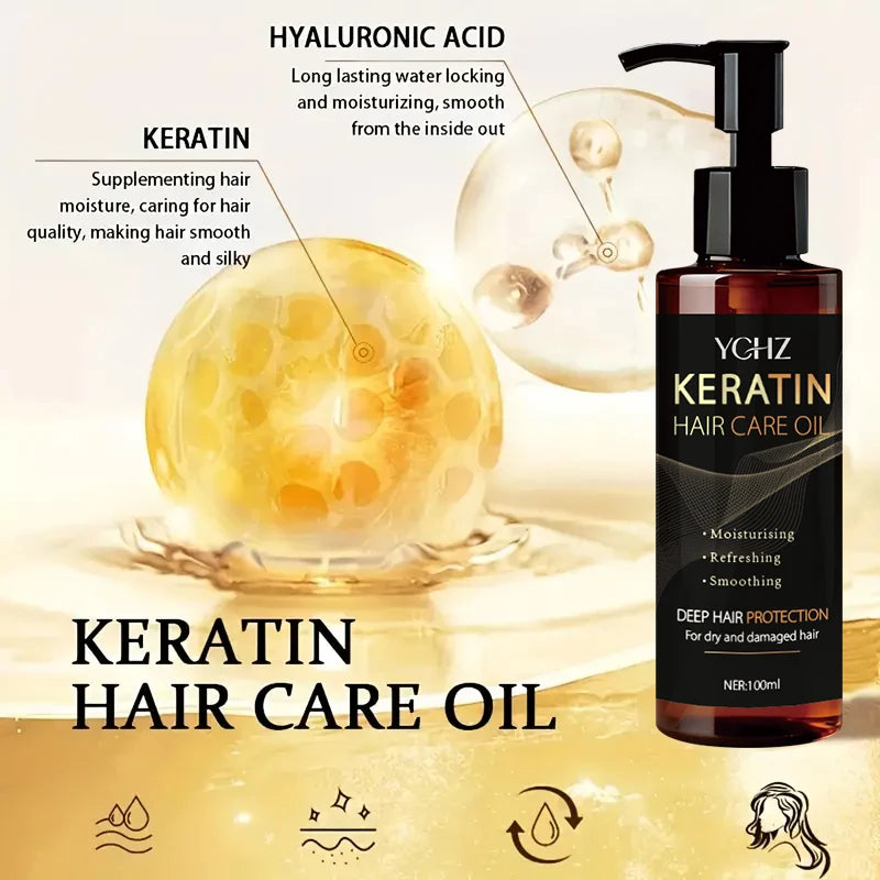 Keratin Intensive Repair & Shine Hair Oil (100ml)