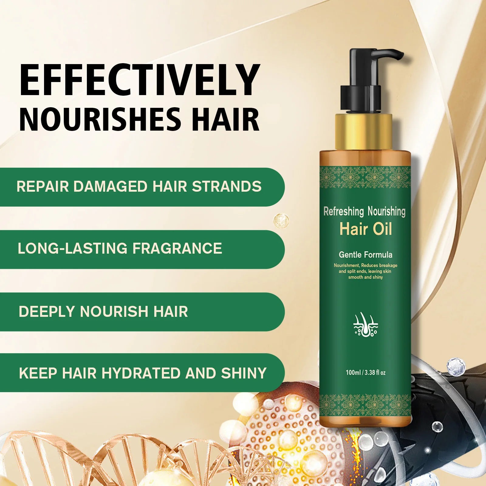 Revitalizing Multi-Oil & Collagen Repair Hair Essential (100ml)