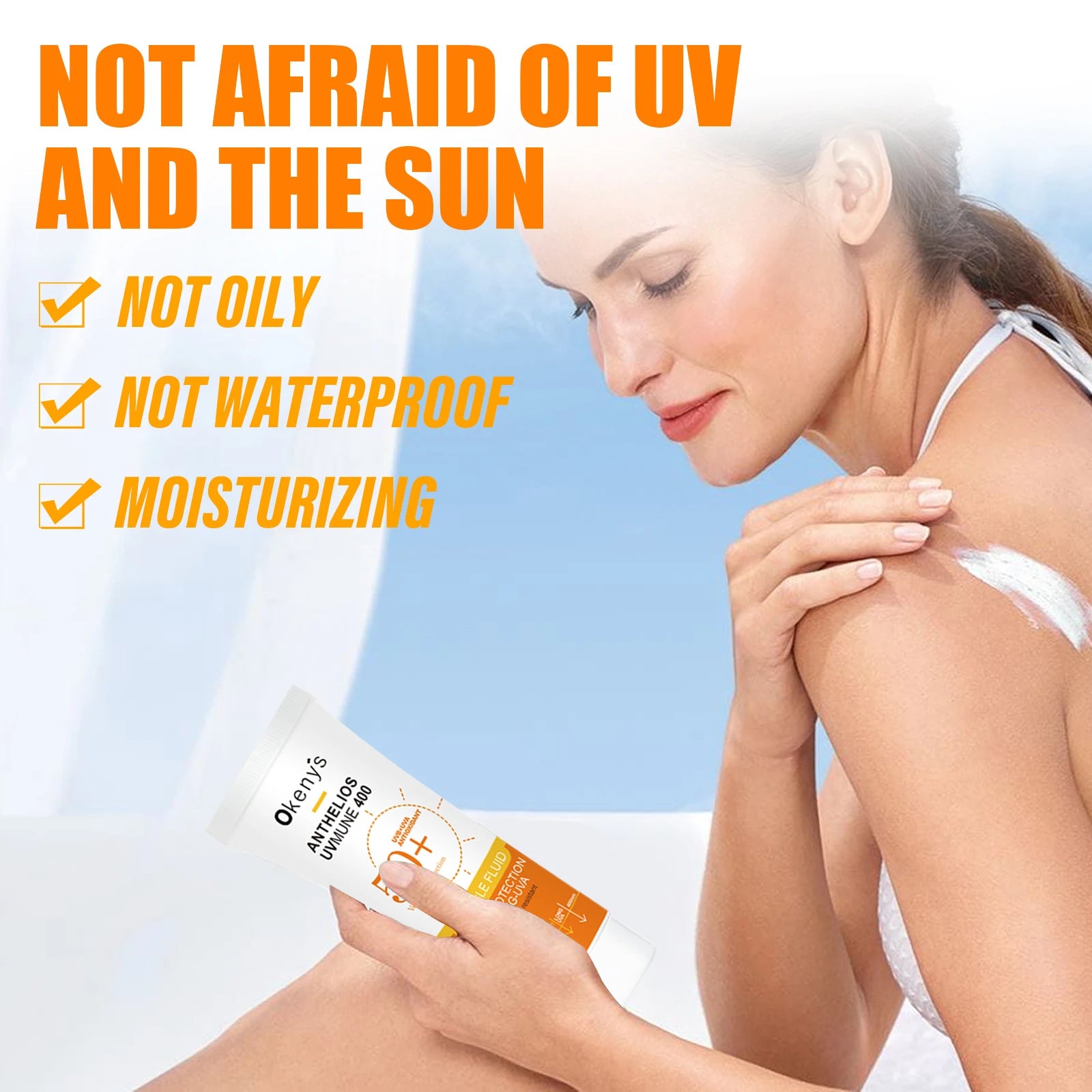 SPF 50+ Invisible Fluid Sunscreen – 50ml Anti-Shine Face  Protection