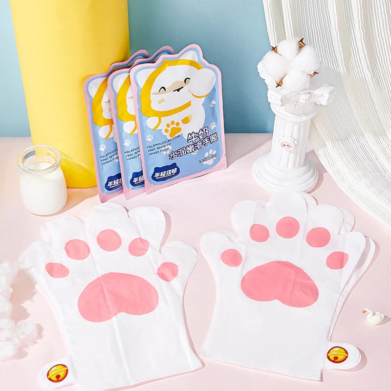 Milk Nourishing & Brightening Hand Mask (2 Pcs)