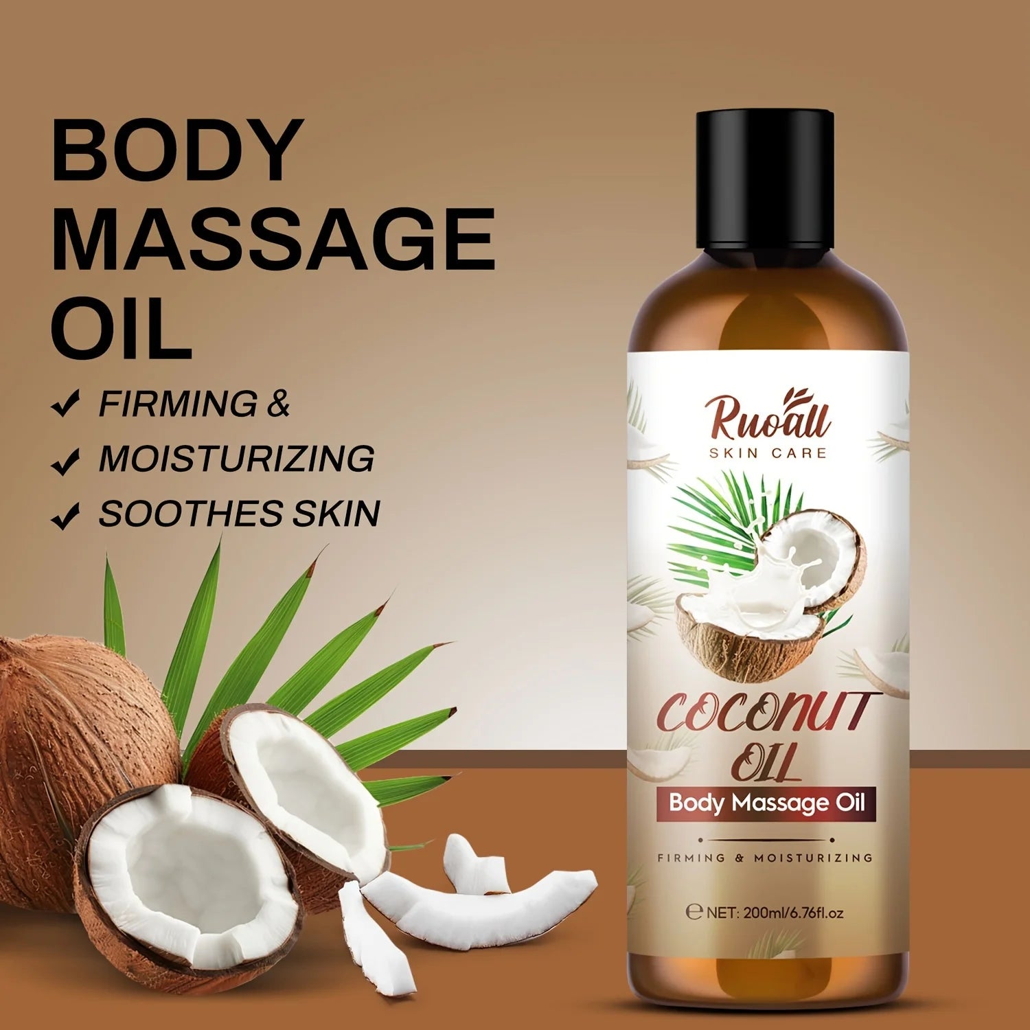 Coconut Oil Body Massage Essence – Deep Hydrating & Long-Lasting Fragrance