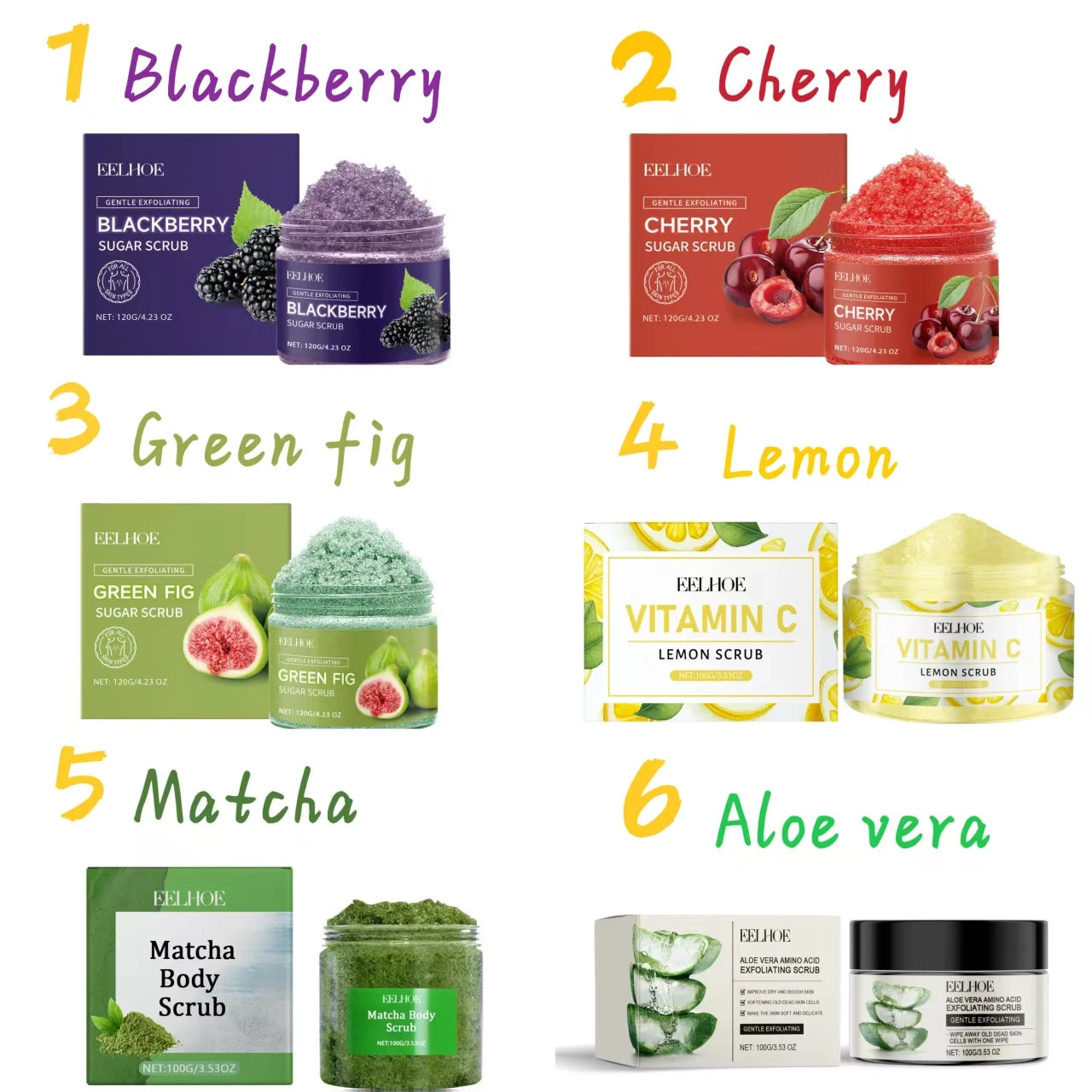 Eelhoe Body Scrub – 120g Deep Exfoliating & Brightening Treatment