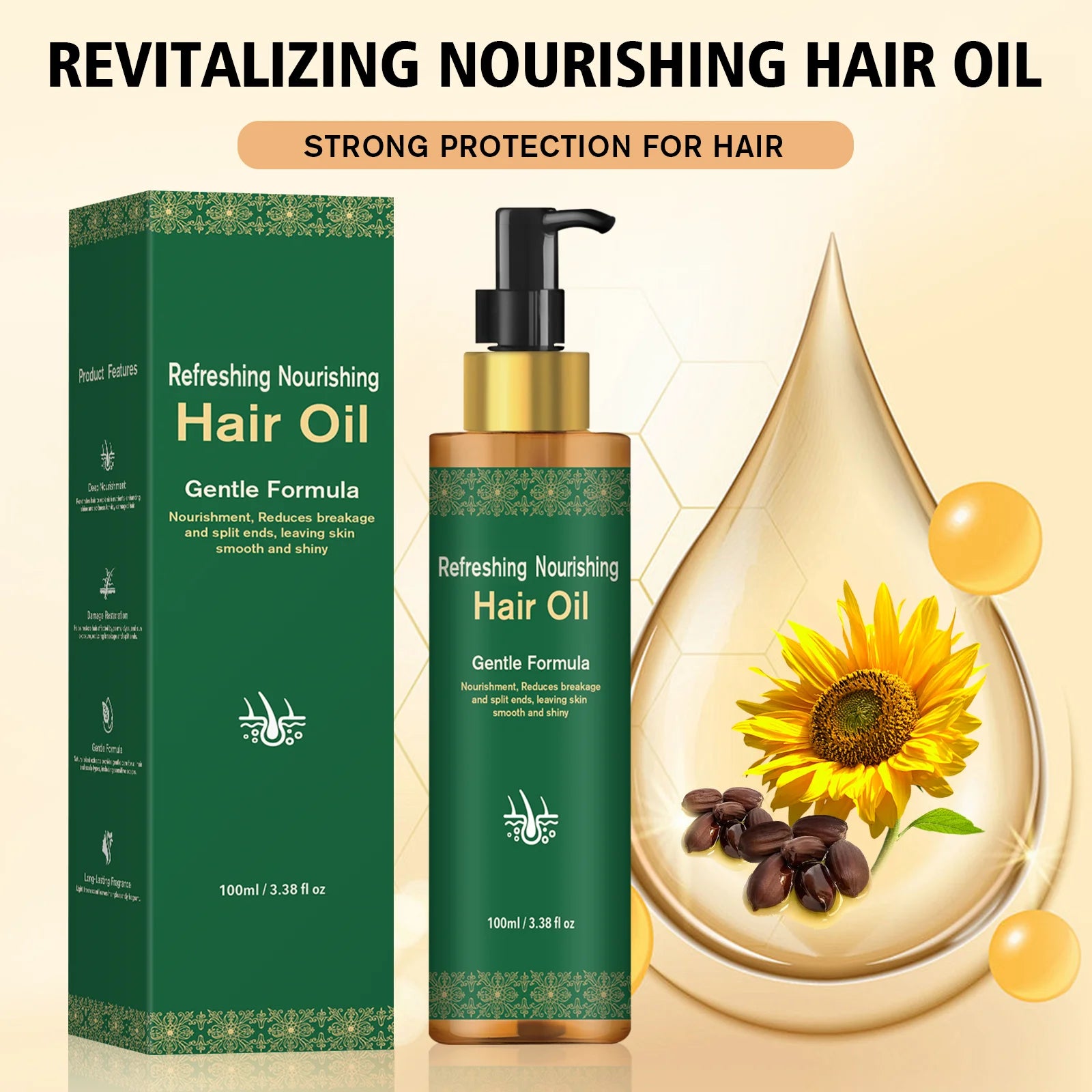 Revitalizing Multi-Oil & Collagen Repair Hair Essential (100ml)