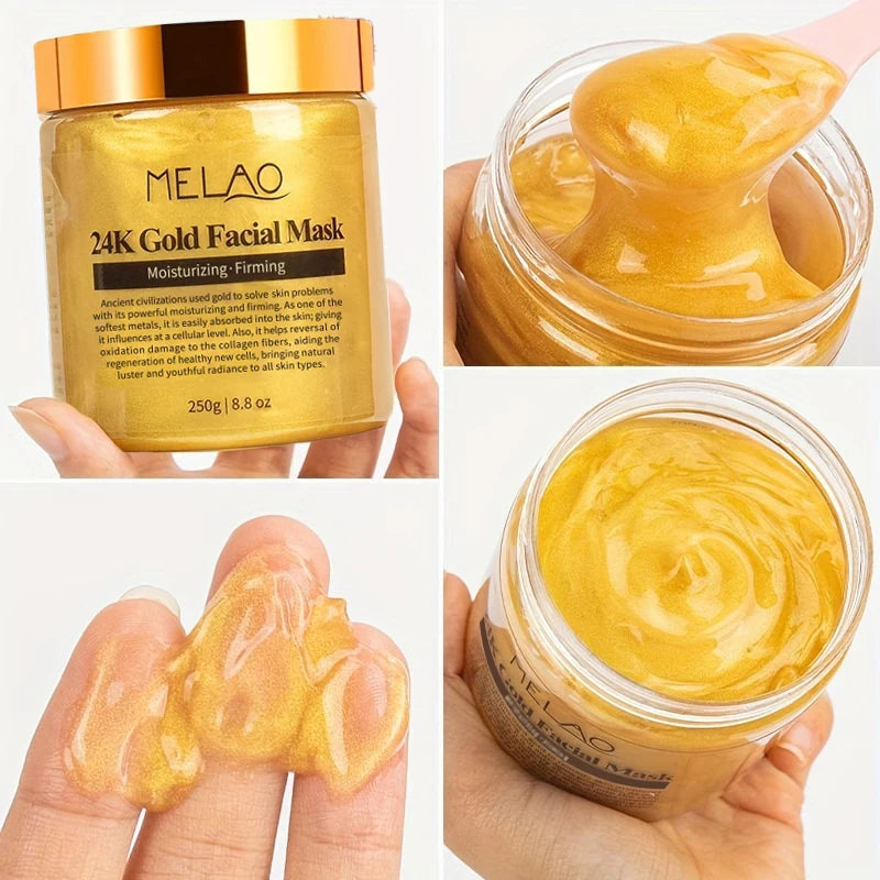 elao 24K Gold Collagen Face Mask – 250g Luxury Firming Mud