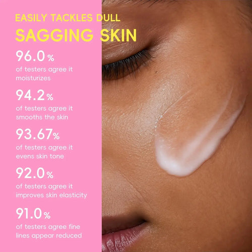 Hydrating non-greasy moisturizer texture for smooth and soft skin